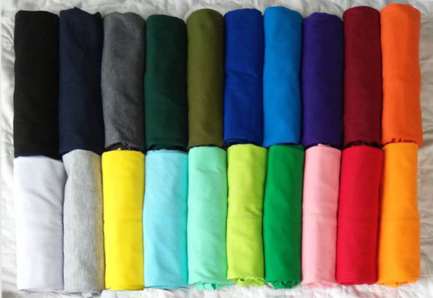 Vải thun trơn, vải thun cotton trơn